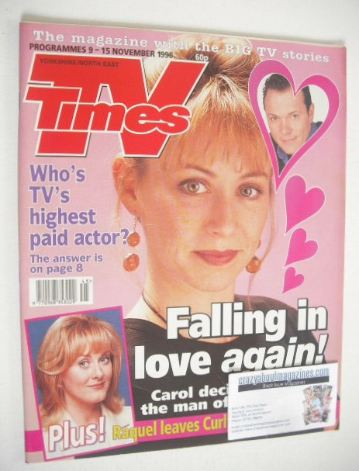 TV Times magazine - Lindsey Coulson cover (9-15 November 1996)