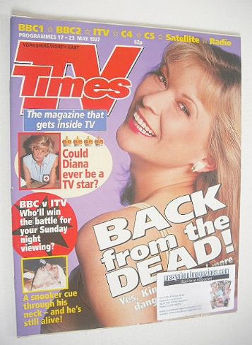 TV Times magazine - Claire King cover (17-23 May 1997)