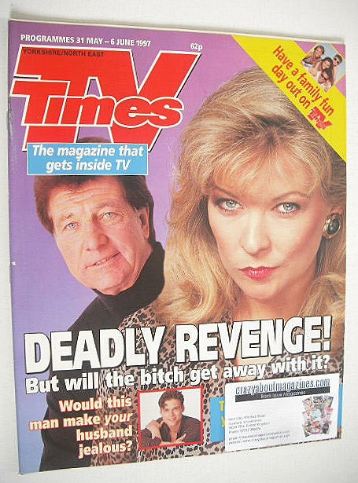 TV Times magazine - Norman Bowler & Claire King cover (31 May - 6 June 1997)