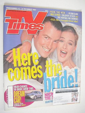 TV Times magazine - Nick Berry and Juliette Gruber cover (15-21 November 1997)