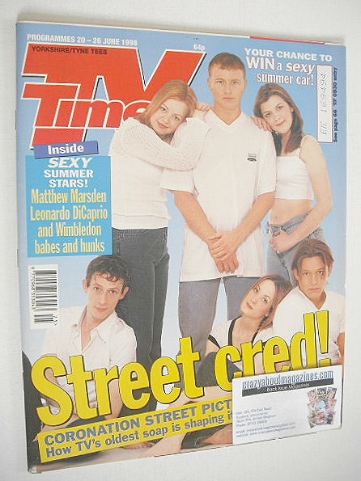 TV Times magazine - Street Cred cover (20-26 June 1998)