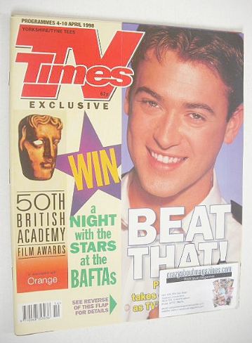TV Times magazine - Paul Nicholls cover (4-10 April 1998)