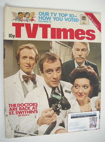 <!--1975-04-26-->TV Times magazine - Doctor On The Go cover (26 April - 2 M