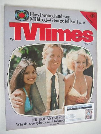 TV Times magazine - Nicholas Parsons cover (12-18 November 1977)