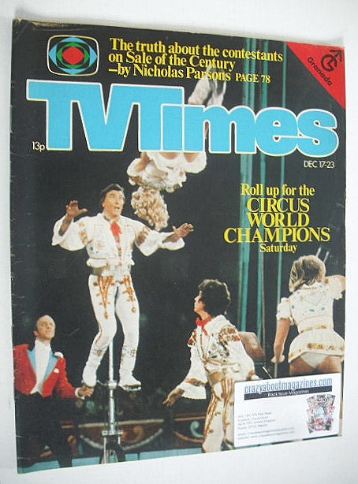 TV Times magazine - Circus cover (17-23 December 1977)