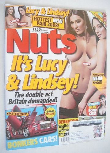 <!--2008-01-18-->Nuts magazine - Lucy Pinder and Lindsey Strutt cover (18-2