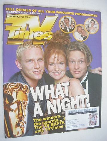 TV Times magazine - TV BAFTA cover (30 May - 5 June 1998)