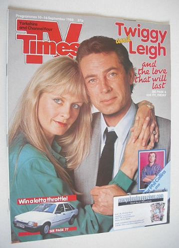 TV Times magazine - Twiggy and Leigh Lawson cover (10-16 September 1988)