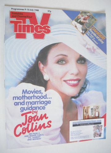 TV Times magazine - Joan Collins cover (9-15 July 1988)