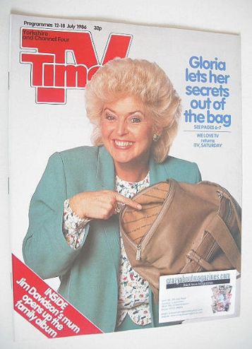 TV Times magazine - Gloria Hunniford cover (12-18 July 1986)