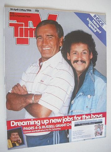 TV Times magazine - Cannon and Ball cover (26 April - 2 May 1986)