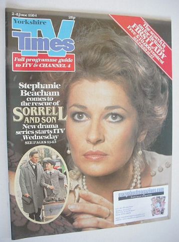 TV Times magazine - Stephanie Beacham cover (2-8 June 1984)