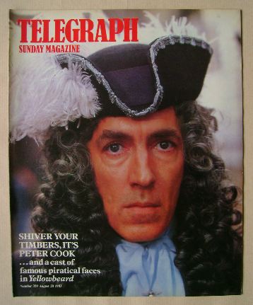 The Sunday Telegraph magazine - Peter Cook cover (28 August 1983)