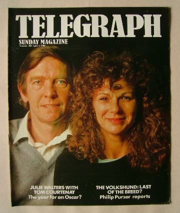 The Sunday Telegraph magazine - Julie Walters and Tom Courtenay cover (1 April 1984)