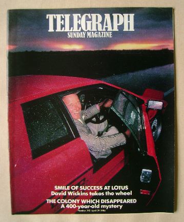 The Sunday Telegraph magazine - Success At Lotus cover (29 April 1984)