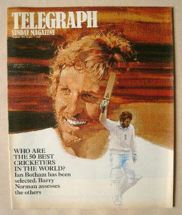 The Sunday Telegraph magazine - Ian Botham cover (7 August 1983)