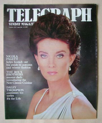 The Sunday Telegraph magazine - Nicola Pagett cover (18 September 1983)