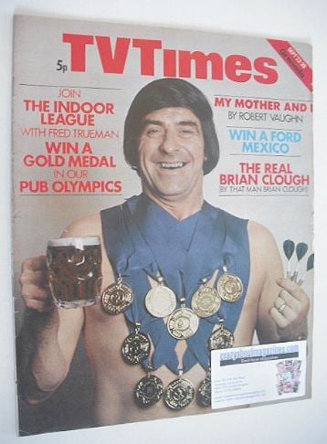 TV Times magazine - Win A Gold Medal cover (22-28 September 1973)