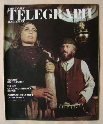 The Daily Telegraph magazine - Fiddler On The Roof cover (12 November 1971)