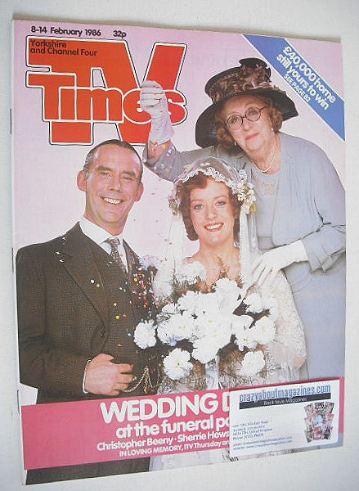 TV Times magazine - In Loving Memory cover (8-14 February 1986)