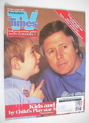 TV Times magazine - Michael Aspel cover (31 March - 6 April 1984)