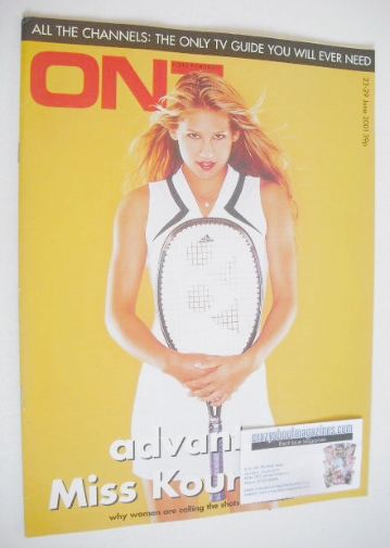 <!--2001-06-23-->ON7 magazine - 23-29 June 2001 - Anna Kournikova cover