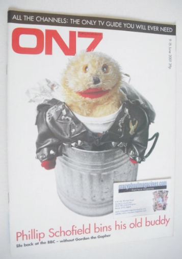 <!--2001-06-09-->ON7 magazine - 9-15 June 2001 - Gordon the Gopher cover