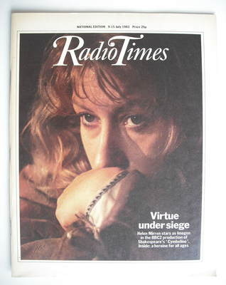 <!--1983-07-09-->Radio Times magazine - Helen Mirren cover (9-15 July 1983)