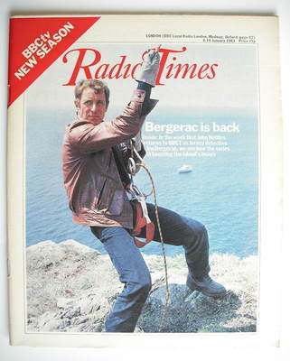 Radio Times magazine - John Nettles cover (8-14 January 1983)