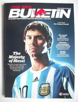 The Red Bulletin magazine - June 2010 - Lionel Messi cover
