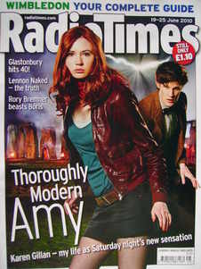 Radio Times magazine - Karen Gillan and Matt Smith cover (19-25 June 2010)