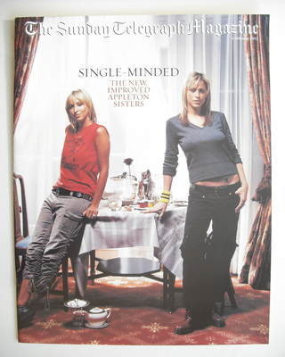 The Sunday Telegraph magazine - Nicole and Natalie Appleton cover (2 February 2003)