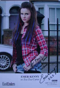 Emer Kenny autograph (ex EastEnders actor)