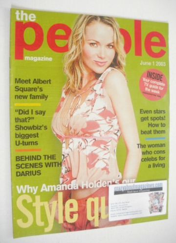 <!--2003-06-01-->The People magazine - 1 June 2003 - Amanda Holden cover