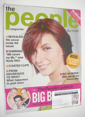 <!--2003-05-18-->The People magazine - 18 May 2003 - Davina McCall cover
