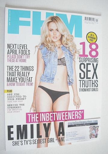 FHM magazine - Emily Atack cover (April 2012)