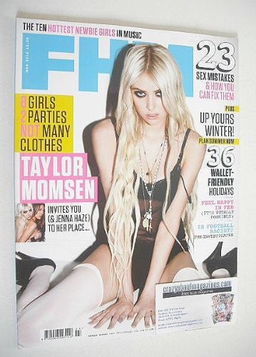 FHM magazine - Taylor Momsen cover (March 2012)