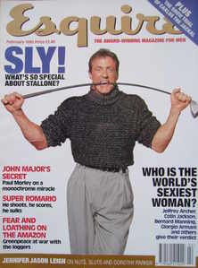 Esquire magazine - Sylvester Stallone cover (February 1995)