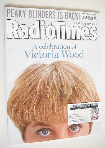 <!--2016-04-30-->Radio Times magazine - Victoria Wood cover (30 April - 6 M