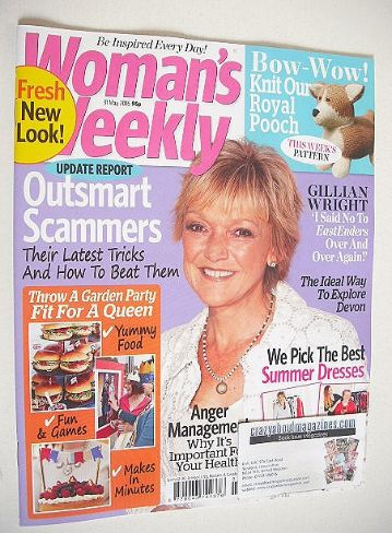 <!--2016-05-31-->Woman's Weekly magazine (31 May 2016 - Gillian Wright cove