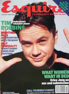 Esquire magazine - Tim Robbins cover (October 1994)