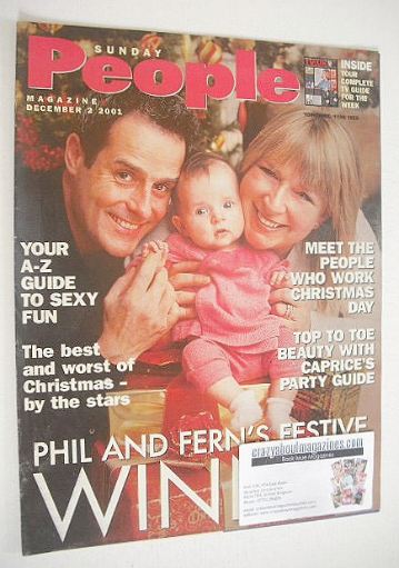 <!--2001-12-02-->Sunday People magazine - 2 December 2001 - Phil Vickery an