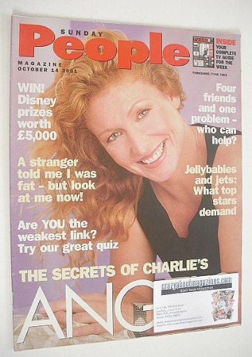 <!--2001-10-14-->Sunday People magazine - 14 October 2001 - Charlie Dimmock