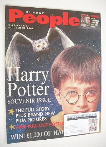 <!--2001-10-28-->Sunday People magazine - 28 October 2001 - Harry Potter co