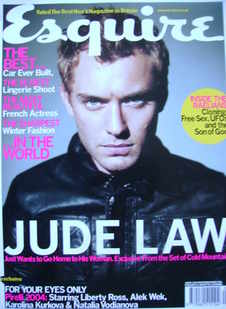 Esquire magazine - Jude Law cover (January 2004)