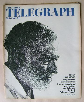 The Daily Telegraph magazine - Ernest Hemingway cover (19 May 1972)