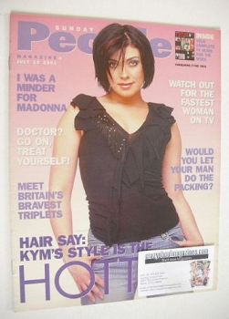 Sunday People magazine - 29 July 2001 - Kym Marsh cover