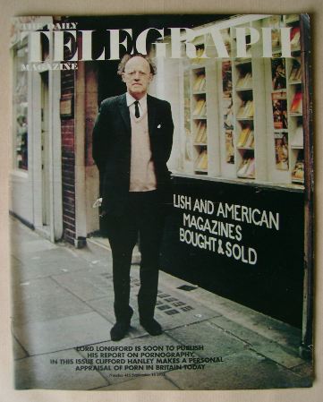 The Daily Telegraph magazine - Lord Longford cover (15 September 1972)