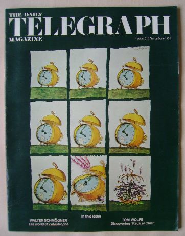 The Daily Telegraph magazine - Alarm Clock cover (6 November 1970)