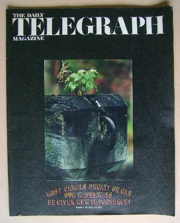 The Daily Telegraph magazine - Waterways cover (12 May 1972)